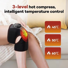 Wireless Heated Knee Massager with Air Pressure Compression