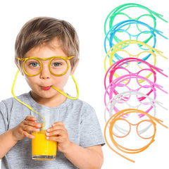 Crazy Glasses Drinking Straws for Kids & Adults