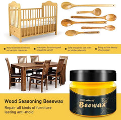 Natural Beeswax Wood Polish & Conditioner for Furniture