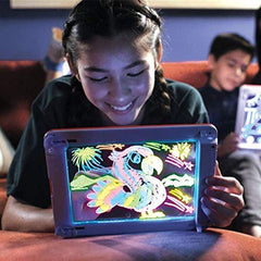 Kids Learning Magic Drawing Pad with LED Light Board