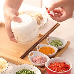Mini Manual Garlic Chopper with Pull String