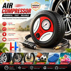Portable 260 PSI DC 12V Electric Air Compressor Tire Inflator for Car