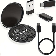 Mini Data Cable Storage Box with 60W Fast Charging Cable