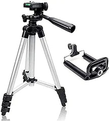 Lightweight Adjustable Tripod Stand with Universal Phone Holder